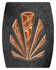 DAREC 602 CP SH BK Copper Sunburst Shimmer Black Background